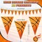 5 Pack Basketball Flags Banner Sports Party Decorations Basketball Championship Pennants Hanging Decor Themed Triangle Flags Sports Game Garland for Birthday Party Supplies